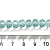 Transparent Baking Paint Glass Beads Strands DGLA-A034-T8mm-D01-4