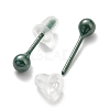 Ceramic Round Ball Stud Earrings EJEW-Q768-18C-2
