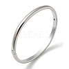 Non-Tarnish 304 Stainless Steel Smooth Hinged Bangles LS-BJEW-Q772-01P-1