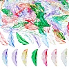 280Pcs 7 Colors Transparent Gradient Color Acrylic Pendants OACR-PH0004-66-1