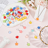 80Pcs 2 Styles Opaque Resin Charms RESI-SC0006-71-4