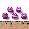Opaque Striped Acrylic Beads MACR-S373-27A-02-5