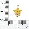 304 Stainless Steel Micro Pave Cubic Zirconia Flower Connector Charms STAS-U042-01G-01-3