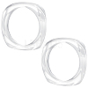 2Pcs Imitation Marble Acrylic Bangle for Women BJEW-UN0001-69A-1