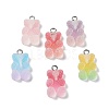 Gradient Color Translucent Resin Pendants RESI-P034-01P-1