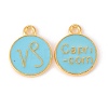Alloy Enamel Pendants ENAM-S124-01B-16E-2