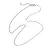 304 Stainless Steel Paperclip Chain Cable Chain Necklaces for Women NJEW-JN05590-4