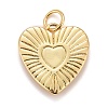 Rack Plating Real 18K Gold Plated Brass Pendants KK-E260-01G-J-2