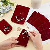 8Pcs 2 Style Square Velvet Jewelry Bags TP-FH0001-01B-3