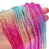 Transparent Painted Glass Beads Strands DGLA-A034-T4mm-A14-2