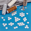 AHADERMAKER 200Pcs Flat Round Acrylic Mirror Sew on Rhinestone FIND-GA0003-69-4