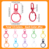 20Pcs 10 Colors Spray Painted Zinc Alloy Swivel Clasps FIND-SP0005-53-2