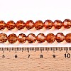 Baking Paint Transparent Glass Beads Strands DGLA-A035-T8mm-A04-5