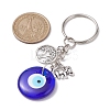 Glass Evil Eye Pendants Keychain KEYC-JKC00736-3