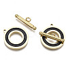 201 Stainless Steel Toggle Clasps X-STAS-R115-14B-G-2