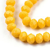 Opaque Solid Color Glass Beads Strands EGLA-A034-P6mm-D29-2