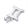 Non-Tarnish 304 Stainless Steel Pendants STAS-L210-06K-P-2