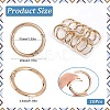 10Pcs Alloy Spring Gate Rings FIND-SP0001-38G-2