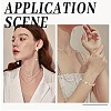 20Pcs 5 Styles Brass Pave Clear Cubic Zirconia Links Connector Charms KK-FS0002-05-5