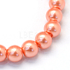Baking Paint Pearlized Glass Pearl Round Bead Strands HY-Q003-6mm-77-2