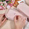 Velvet Ring Organizer Boxes with Lid CON-WH0089-191-3