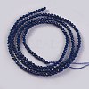 Glass Beads Strands EGLA-E057-02B-02-2