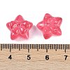 Transparent Spray Paint Glass Beads GLAA-H035-02-4