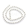 Electroplate Non-magnetic Synthetic Hematite Beads Strands G-L485-01G-S-3
