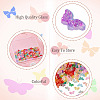 120Pcs 12 Colors Transparent Spray Painted Glass Beads GLAA-TA0003-86-5