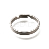 Adjustable 304 Surgical Stainless Steel Cuff Ring Settings STAS-F311-21P-01-2