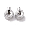Anti-Tarnish Rhodium Plated 925 Sterling Silver Crimp Beads STER-D035-01P-2