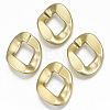 Opaque Spray Painted Acrylic Linking Rings OACR-S021-63A-B01-1