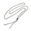 Non-Tarnish Adjustable 304 Stainless Steel Slider Necklaces NJEW-L156-002A-P-3