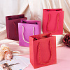 8Pcs 4 Colors Rectangle Paper Gift Bags with Handles CARB-TA0001-18A-5