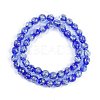 Handmade Gold Foil Lampwork Beads Strands LAMP-Q002-01E-3