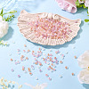 405Pcs Eletroplated Transparent Glass Beads GLAA-TA0003-66D-5