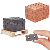 2 Colors Polymer Clay Mini Wall Bricks AJEW-OC0005-03B-1