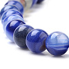 Natural Striped Agate/Banded Agate Beads Strands G-S259-04B-6mm-3