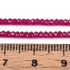 Lab Grown Red Corundum Beads Strands G-G106-A45-05-4