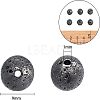 Electroplated Natural Lava Rock Beads G-NB0001-91B-5