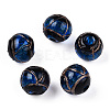 Handmade Gold Sand Lampwork Beads LAMP-T019-14mm-05-1