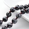 Natural Snowflake Obsidian Necklaces NJEW-D264-15-2