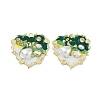 Rack Plating Alloy Enamel Pendants FIND-I038-16D-1