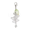 2Pcs Acrylic Flower Pendant Decoration AC-CJC176-P-1
