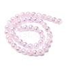 Plating Natural Selenite Beads Strands G-G120-A01-03-01-3