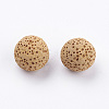 Unwaxed Natural Lava Rock Beads G-I190-14mm-B06-2