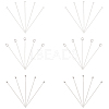 30Pcs 3 Style 925 Sterling Silver Flat Head & Eye & Ball Head Pins STER-PH0002-24-1