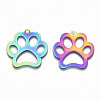 Ion Plating(IP) 201 Stainless Steel Pet Pendants X-STAS-R114-017-2
