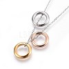 304 Stainless Steel Stud Earrings & Pendant Necklaces Jewelry Sets SJEW-L136-10-3