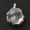 Natural Quartz Crystal Pendants G-P487-03P-3